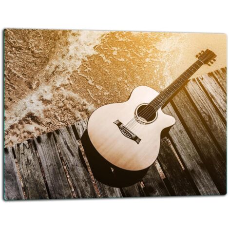 Planche  dcouper  plaque de verre 52x40 guitare (1/5)
