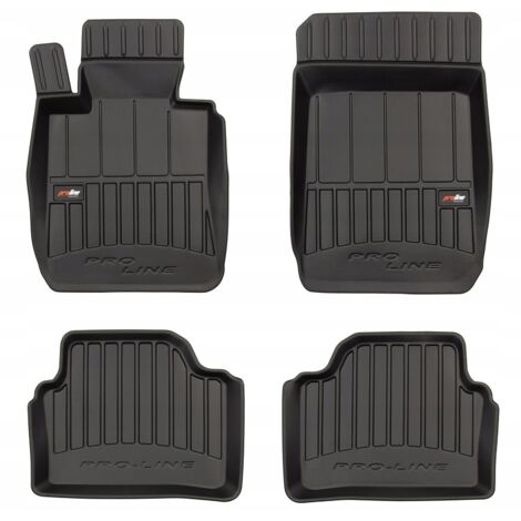 Tapis De Sol Caoutchouc Pour BMW Série 5 F10/F11 – Noir, 4 Pièces, Neuf Garanti 2 Ans