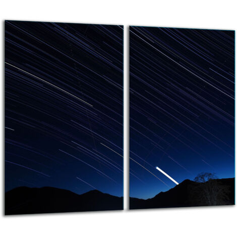 Panneau  hachage en verre 2x 30x52 noir (1/5)