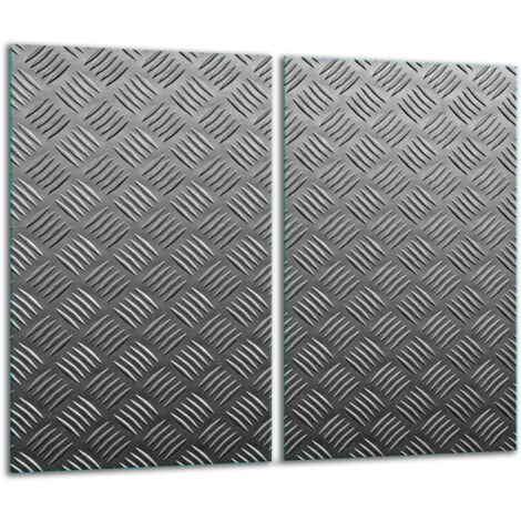 Panneau  hachage en verre 2x 30x52 Gray (1/5)
