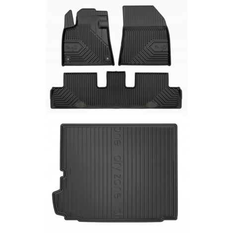SET 77 Tapis de sol et sur-tapis Citroën C4 Grand Picasso 2 2013-2019 7 places avec