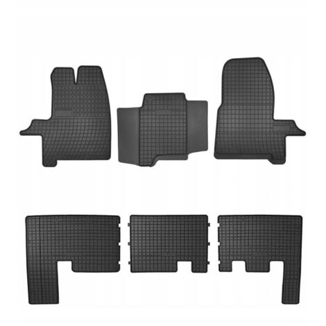 TAPIS EN CAOUTCHOUC FORD TRANSIT CUSTOM 2 RANGÉES 2012+ (1/5)