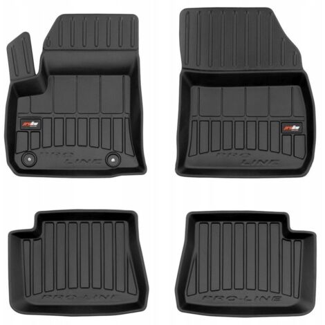 Tapis de sol et tapis de sol en caoutchouc pour Peugeot e-208 à partir de 2019 - 3D TROUGH (1/5)