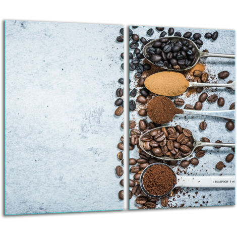 Planche à découper en verre 2x 30x52 café (1/5)