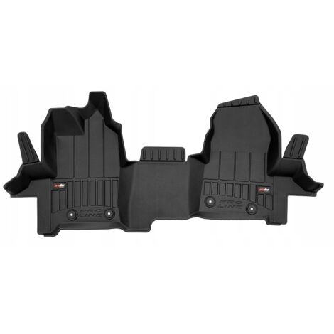 Tapis de voiture en caoutchouc 3D TROUGH pour Ford Transit Custom 2012-2023 – Élastomère TPE – Protection optimale contre saleté et humidité (1/5)