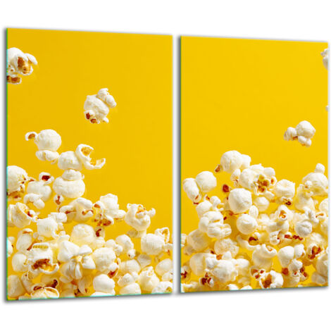 Planche à découper en verre 2x 30x52 popcorn (1/5)