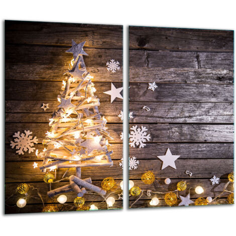 Planche à découper en verre 2x 30x52 Noël (1/5)
