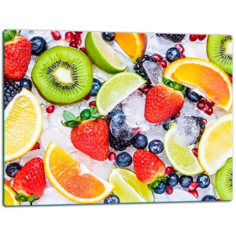 Planche  dcouper  plaque de verre 52x40 Fruit (1/5)