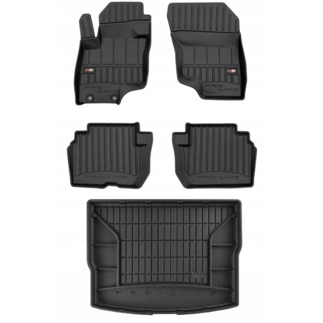 Lot De Tapis 3D En Caoutchouc Premium Pour Skoda Kodiaq Dès 2016 - Bord Extra Haut 5 Cm - Protection Totale