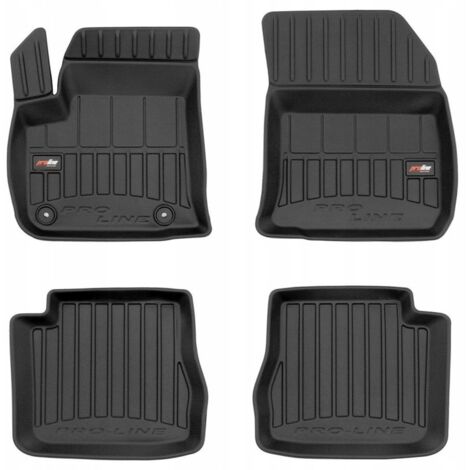 Tapis de sol et d'essuie-glace en caoutchouc pour Citroën C4 Electrique à partir de 2020 - 3D TROUGH (1/5)