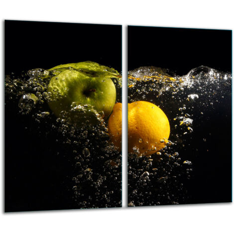Planche à découper en verre 2x 30x52 fruits (1/5)