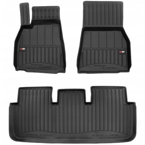 Tapis de sol et paillassons en caoutchouc pour Tesla S FL 2021 - 3D TROUGH (1/5)