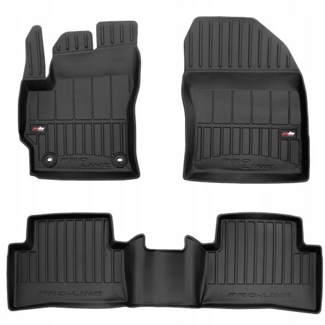 Tapis de sol et de porte en caoutchouc pour Toyota Corolla Cross à partir de 2022 - 3D TROUGH