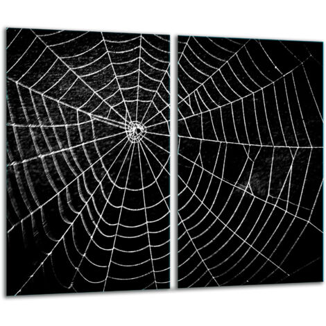 Panneau hachage en verre 2x 30x52 noir (1/5)