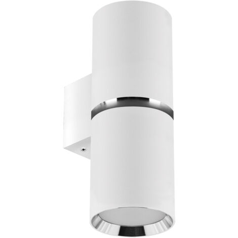 Applique murale décorative blanche chromée IP20 Dior WLL GU10 2x35W Ideus 04267 (1/2)