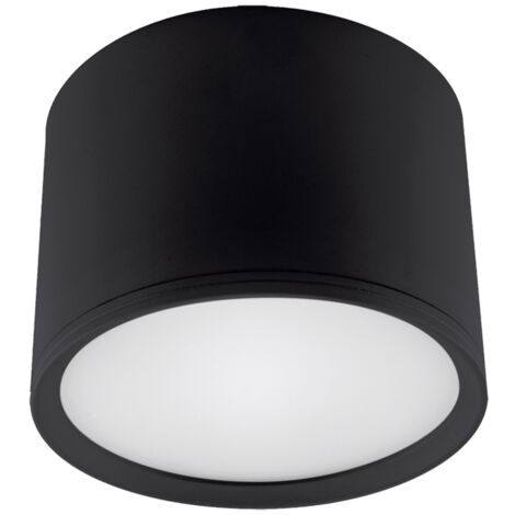 Plafonnier LED noir à LED 7W 4000K 580lm Ideus 03780 (1/2)