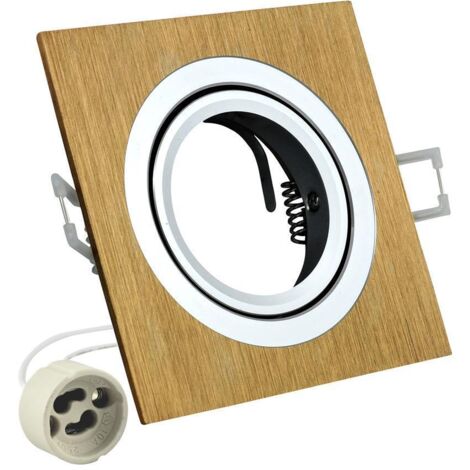 Cadre carré en aluminium SOUTH OPAL or brossé - 302137