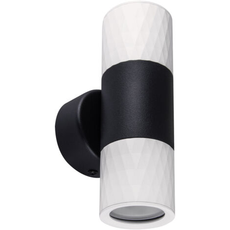 Luminaire décoratif, noir et blanc, 35 W, orientable, finition piano, SPT 2xGU10, Ideus 03882 (1/2)