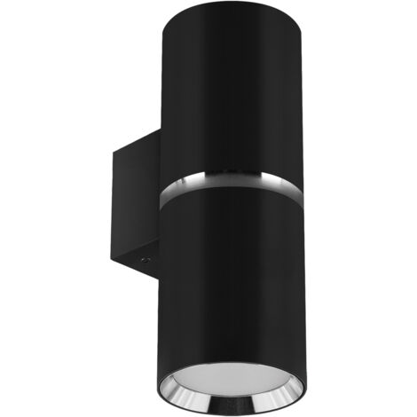 Applique murale décorative chromée noire IP20 Dior WLL GU10 2x35W Ideus 04268 (1/2)