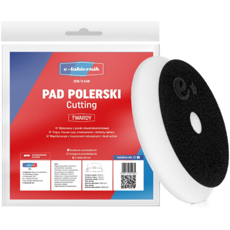 Tampon de polissage dur 150 mm avec velcro et disque éponge 125 mm e-lakiernik (1/2)
