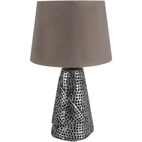 Lampe de table gris argenté 40W Magda E27 Ideus 03962 (1/2)