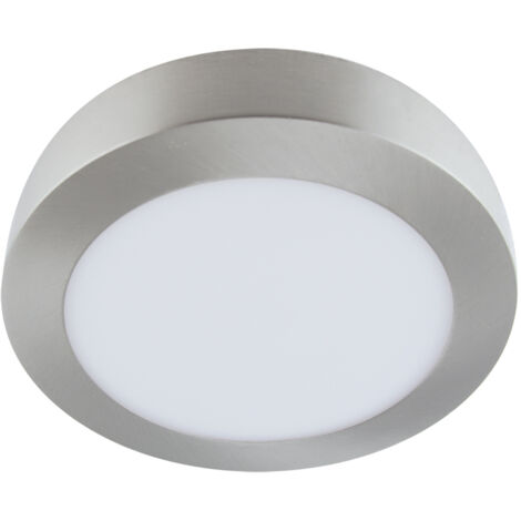Plafonnier LED SMD chromé mat 12W 4000K IP20 Martin Ideus 03496 (1/2)