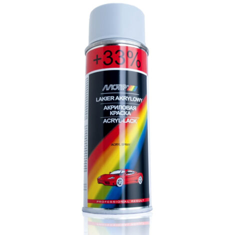 Apprêt acrylique gris MOTIP en spray à séchage rapide 200 ml (1/5)