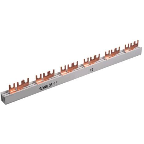 Jeu de barres de courant de connexion, peigne 3F S-18 12 mm2 (1/2)