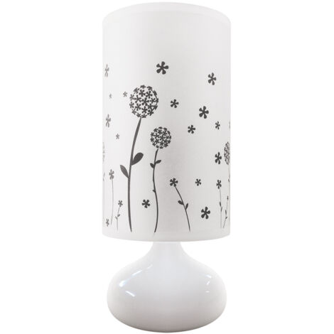 Lampe de table blanche 25W Zyta, culot E14, Ideus 03203 (1/2)