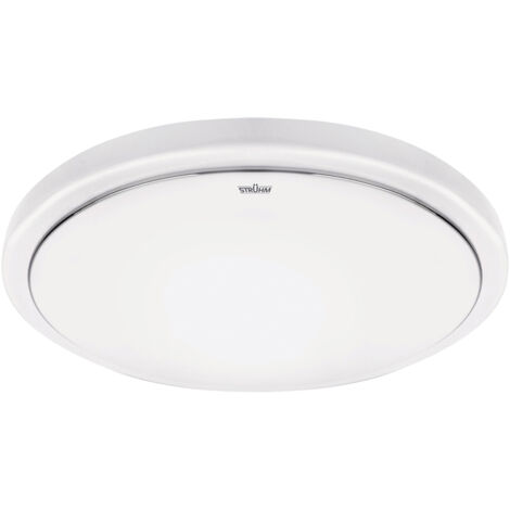 Plafonnier LED avec détecteur de mouvement 24W 4100K IP44 sola Ideus 03518 (1/2)