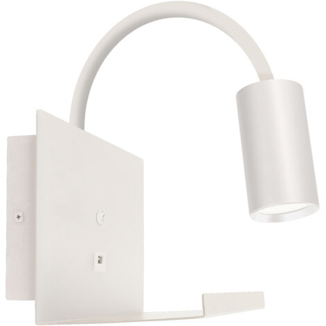 Applique murale blanche IP20 orientable Telo WLL GU10 35W Ideus 04188 (1/2)