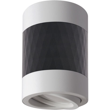 Plafonnier blanc/noir 35W piano DWL GU10 Ideus 04027 (1/2)