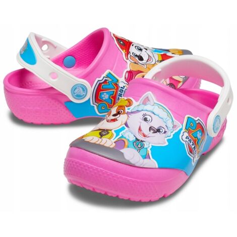 SABOTS CROCS FUN LAB PAW PATROL ENFANTS 206276 J35EU 3435 ROSE ÉLECTRIQUE