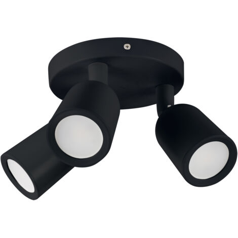 Applique murale noire IP20 orientable Bogna GU10 3x20W Ideus 03987 (1/2)