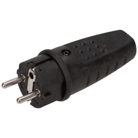 Fiche droite en caoutchouc avec mise à la terre OR-AE-1315 250 V (1/5)