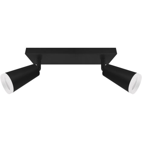 Applique murale noire IP20 orientable Sana GU10 2x35W Ideus 04144 (1/2)