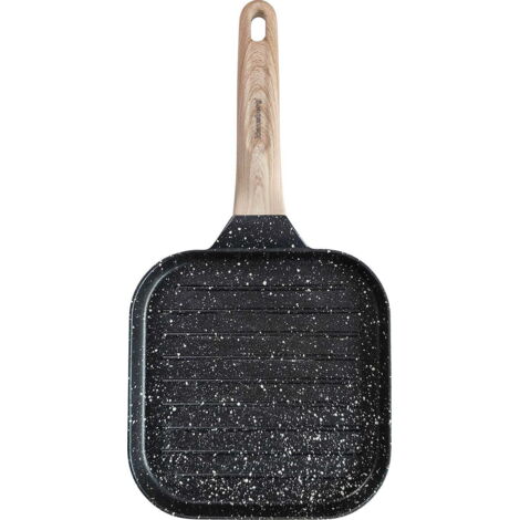 Poêle à griller 18x18cm marbrée NOIRE KLAUSBERG KB-7810