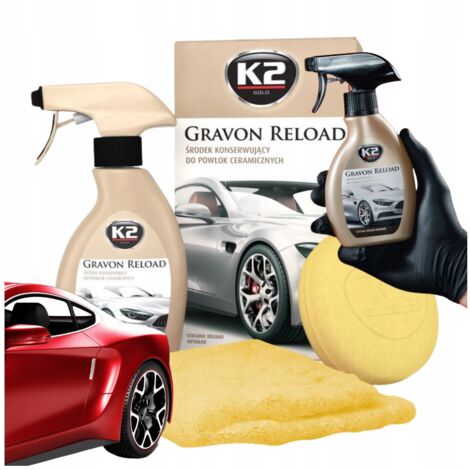 Agent d'entretien pour revêtement céramique K2 Gravon Reload avec microfibre (1/5)