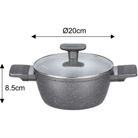 KLAUSBERG KB-7832 Ensemble de 12 casseroles avec revêtement antiadhésif ...