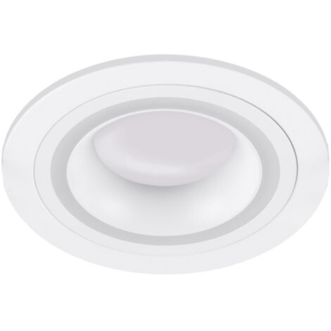 Spot encastré fixe GU10 IP20 rond blanc indi Ideus 04104 (1/2)