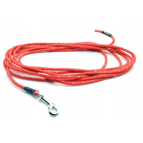 CORDE DE DRESSAGE STATIQUE RÉFLÉCHISSANTE POUR CHIENS 0,6 CM / 5 M NELSON-X POLOGNE (1/5)