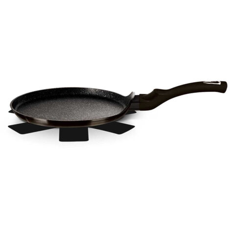 Poêle à crêpes avec revêtement en granit 28 cm pour crêpes BERLINGER HAUS Noir brillant BH-7132 (1/5)