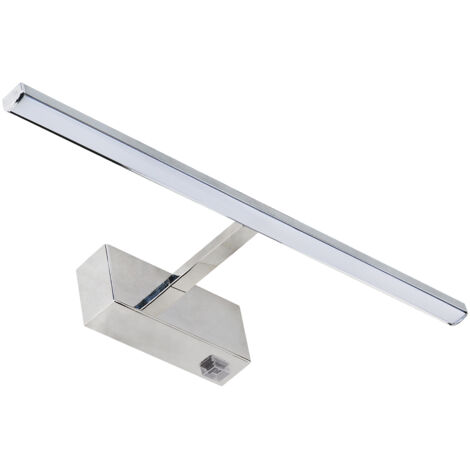 Applique murale de salle de bain à placer au-dessus du miroir, chromée, 40 cm, 8 W, LED, 4000 K, 570 lm, IP44, Marta Ideus 03575 (1/2)