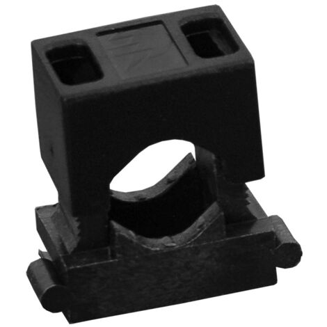 Support de montage de câble encliquetable UM-16 noir (50 pièces) (1/2)