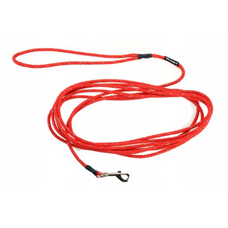 CORDE DE DRESSAGE STATIQUE RÉFLÉCHISSANTE POUR CHIEN 0,6 CM/10 M AVEC POIGNÉE NELSON-X (1/5)