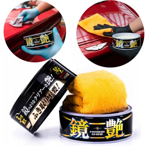 Cire noire Mirror Shine 200 g pour voitures, pour peintures foncées, SOFT99 (1/5)