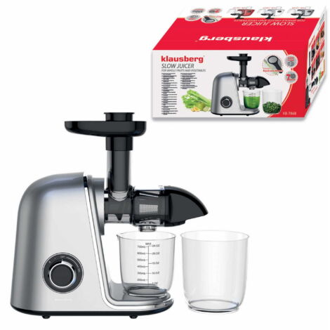 Extracteur de jus lent 150 W pour fruits et légumes PRESSION À FROID KLAUSBERG KB-7868 (1/5)