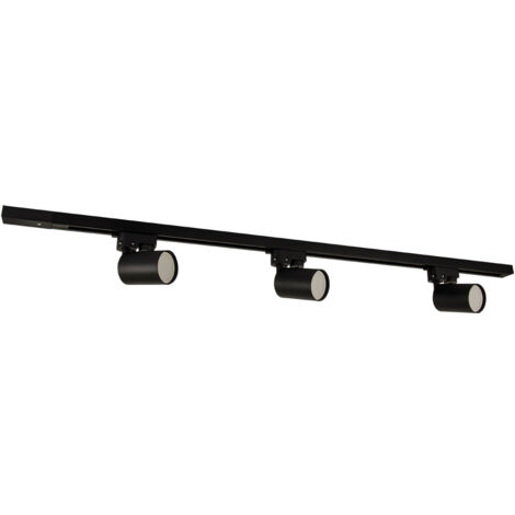 Luminaire sur rail 3xGU10 35W noir sofia Ideus 04033