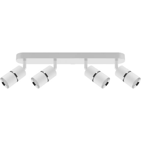 Applique murale blanche chromée IP20 orientable Dior SPT GU10 4L 4x35W Ideus 04265 (1/2)