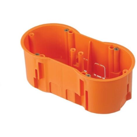 Boîte d'encastrement double 60 profondeur avec vis - A.0042WPG